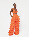 Linen AZURE Bra Top in Orange