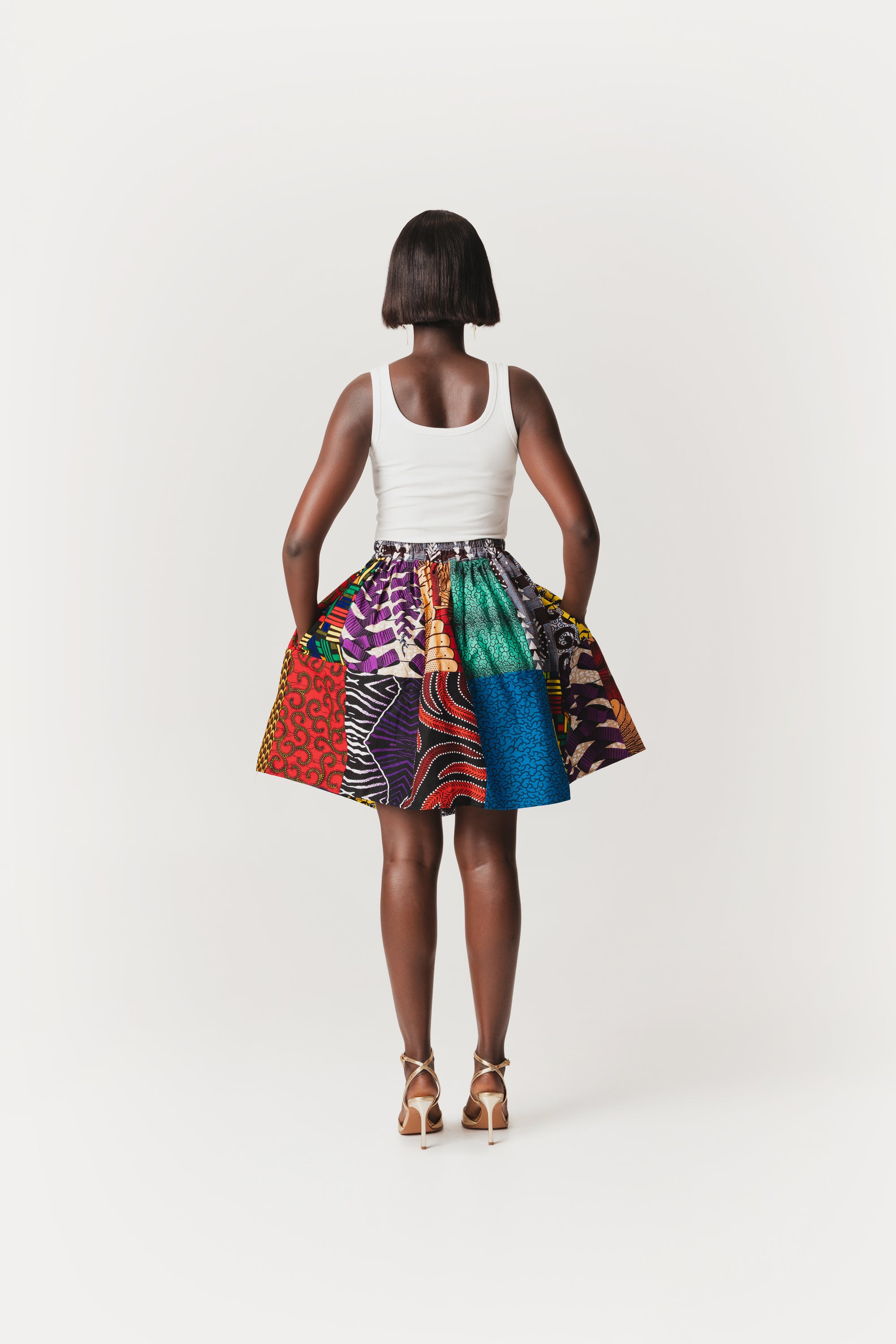 NANA PATCHWORK Mini Skirt