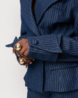Denim Pinstripe KAIA Blazer