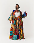 NANA PATCHWORK African Print LONG Kimono