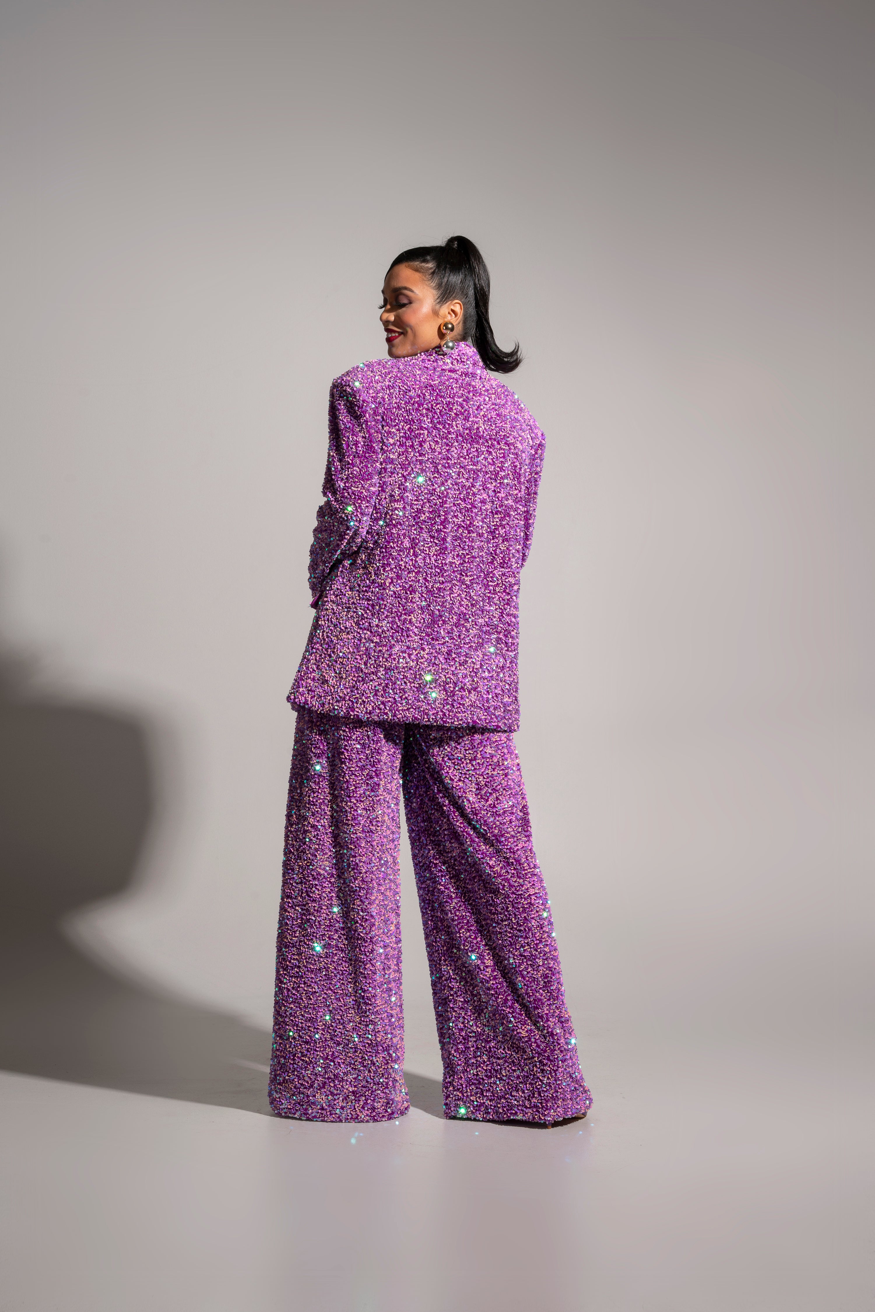 LIZA Sequin Blazer in ALEXANDRITE – OFUURE