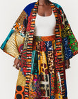 NANA PATCHWORK African Print LONG Kimono
