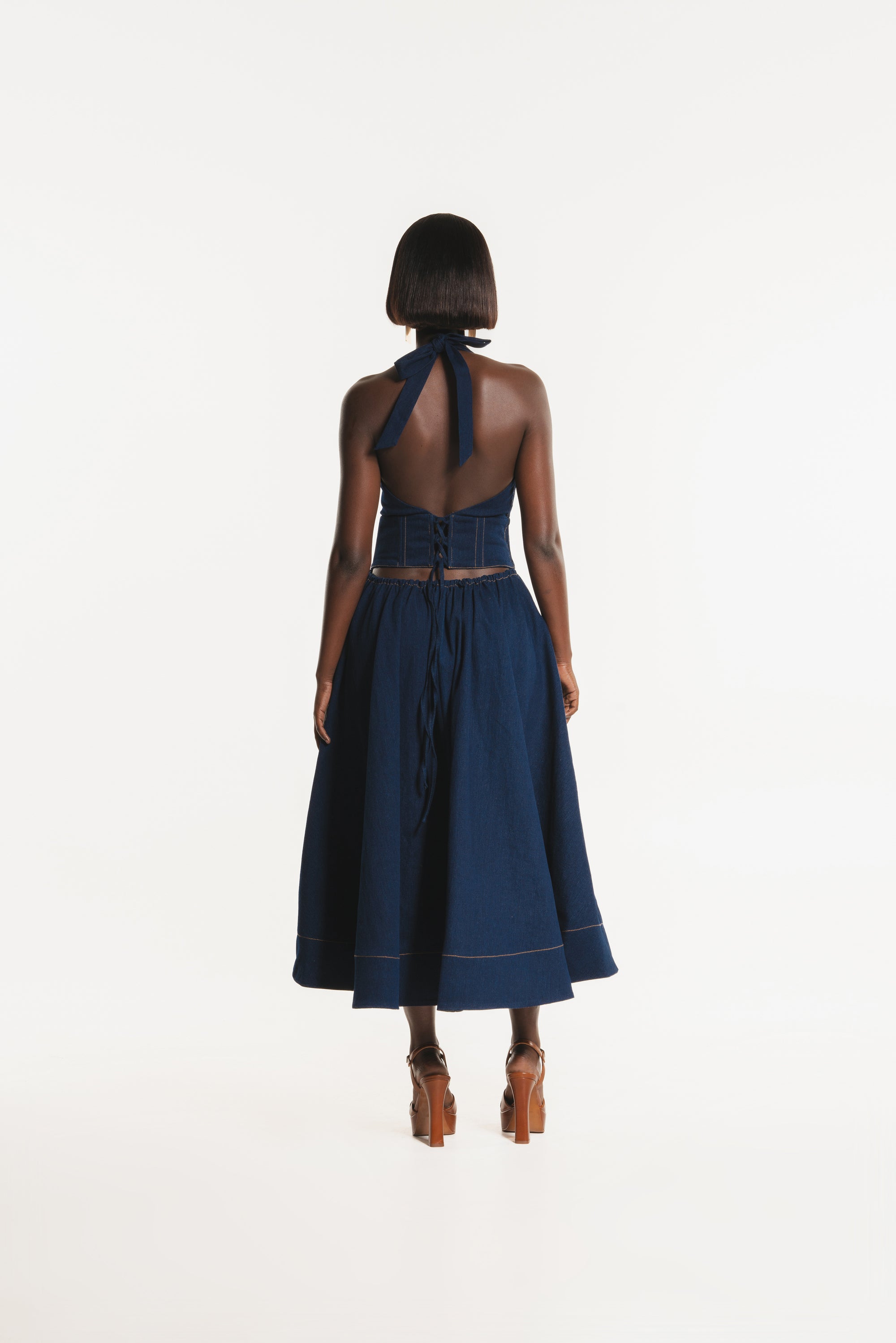 ofuure denim dress Denim GRACE Mini Dress OFUURE