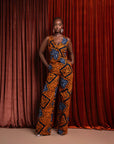ZEZE African Print high waist trousers (3 LENGTH)