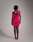JESS Sequin Mini Dress in PINK SPINEL