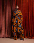 ZEZE African Print Trench Jacket