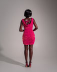 JESS Sequin Mini Dress in PINK SPINEL