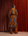 ZEZE African Print Trench Jacket