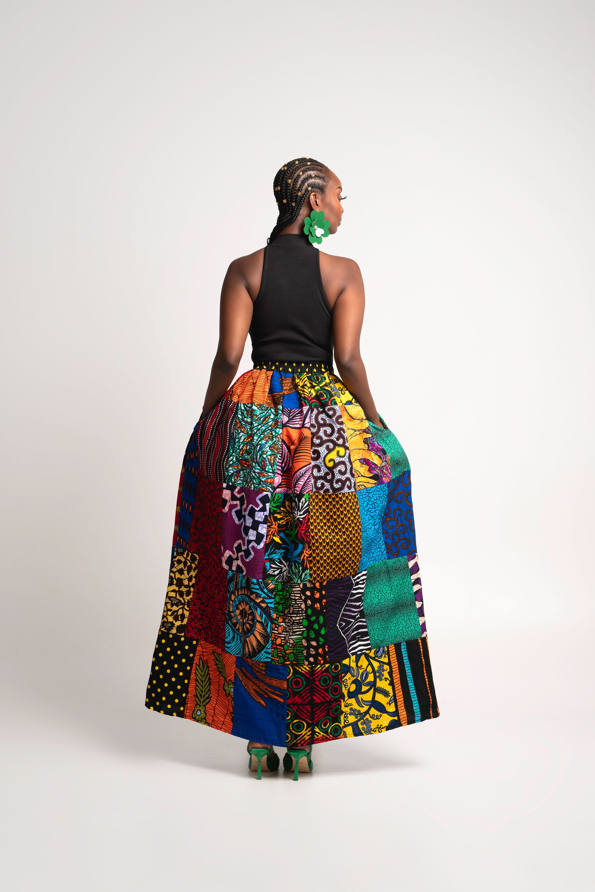 NANA PATCHWORK Maxi Skirt