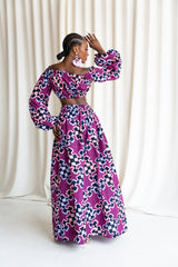 KENE African Print Maxi Skirt