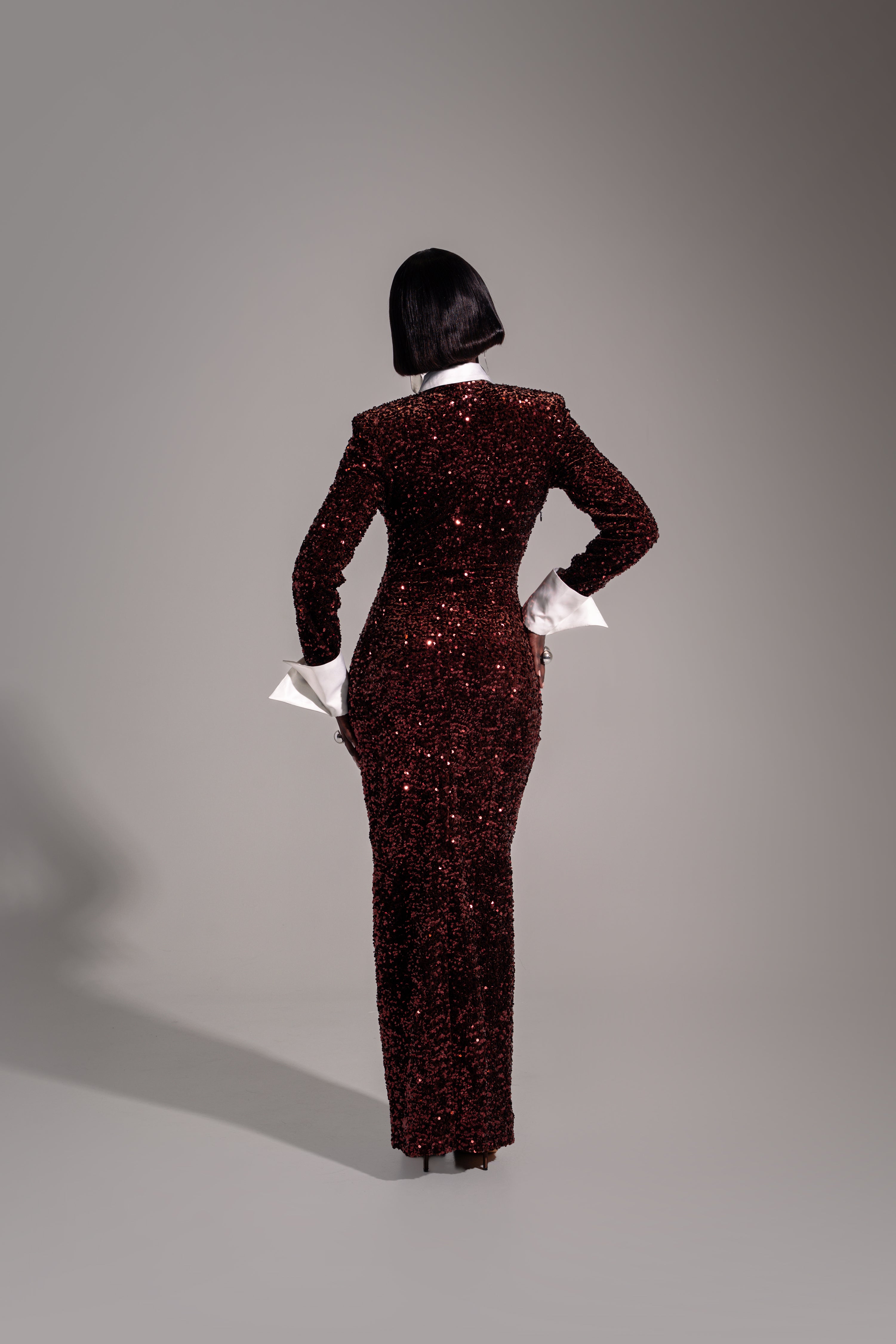 kali keyhole sequin maxi dress in onyx Introducing the KALI Sequin Keyhole Dress in ONYX bringing a classic  silhouette with contrasting accents and a sultry neckline for the Queens  who love to demand attention.  Shop KALI and more