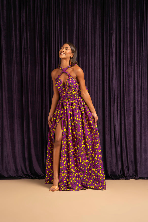 REMA African print Maxi Infinity dress