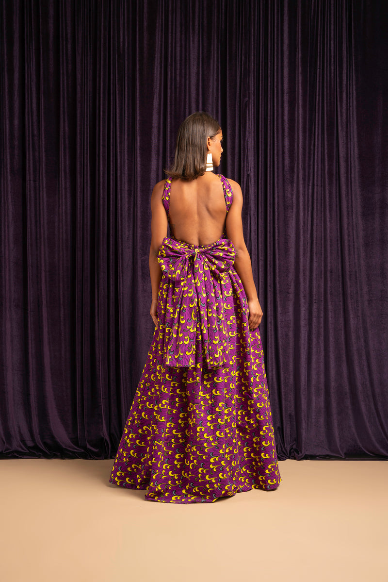 REMA African print Maxi Infinity dress