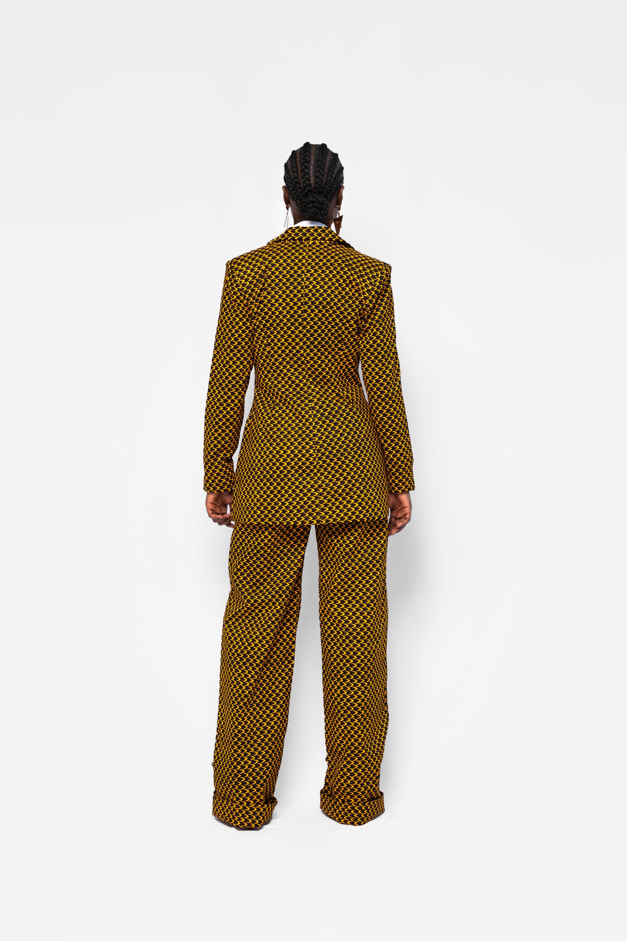 AGBANI African Print high waist trousers (3 LENGTH)