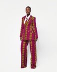 WUNMI African print BLAZER (BELTED)