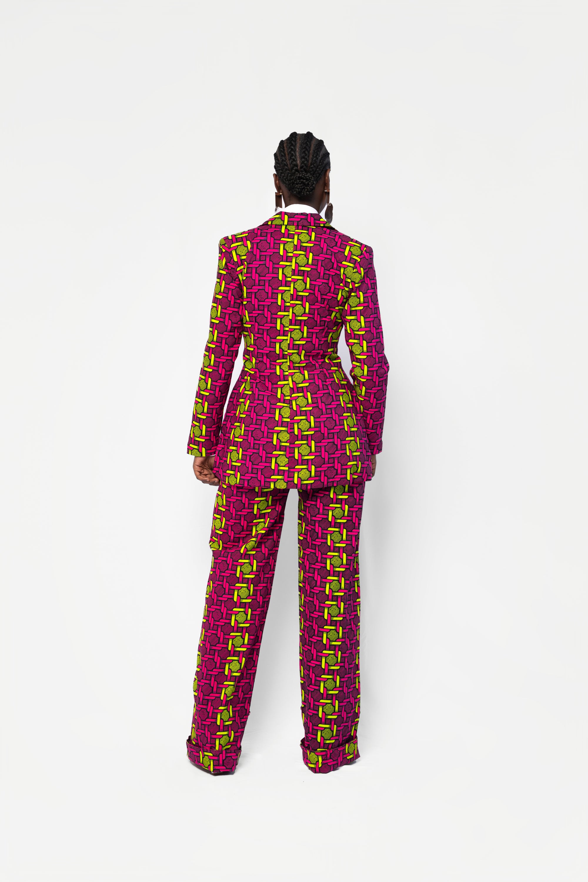 WUNMI African print BLAZER (BELTED)