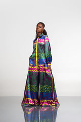 ANU GREEN WIDE LEG PANTS