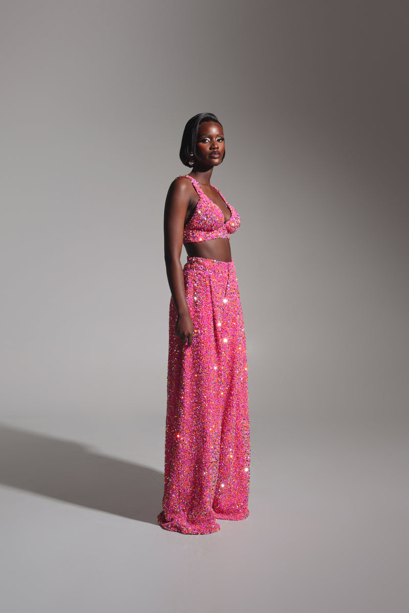 African Print Ruched mini skirt -SAMPLE SALE