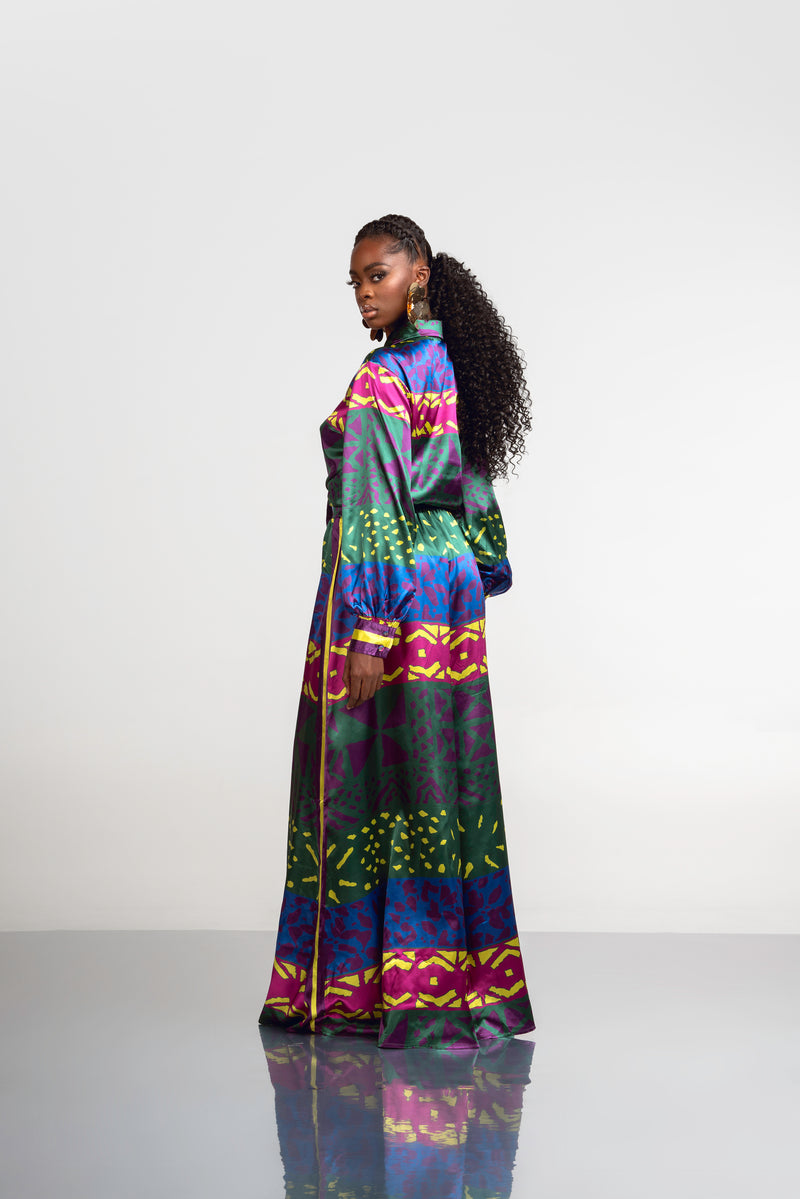 ANU GREEN WIDE LEG PANTS