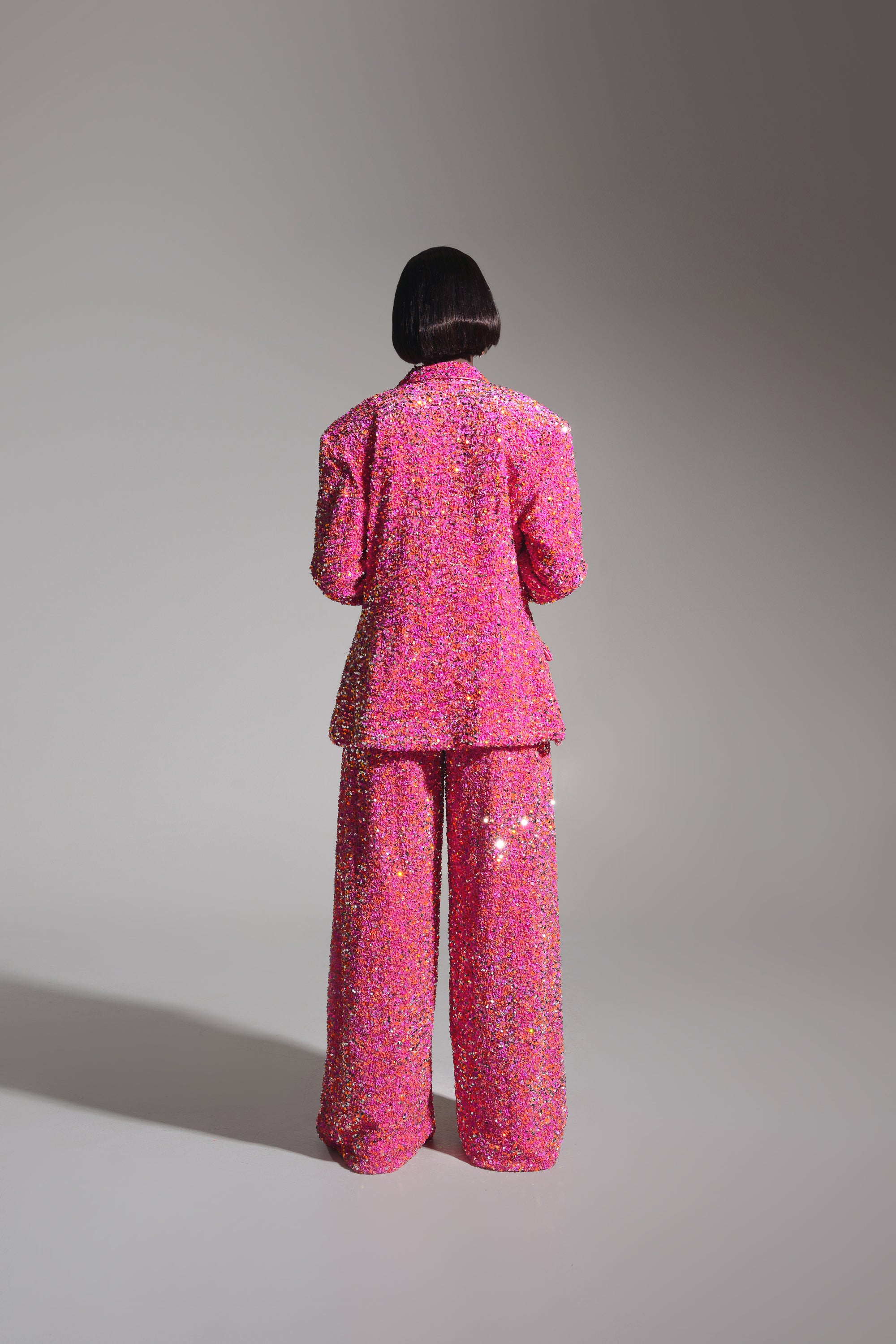 LIZA Sequin Blazer in TOURMALINE