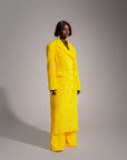 LIZA Sequin Long Jacket in AMBER