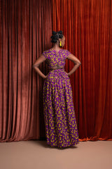 REMA African print Maxi Infinity dress