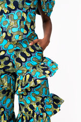 LOLA African Print Mermaid Dress