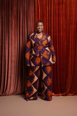 DORA African print Pantsuit BLAZER