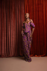 REMA African Print Corset Top