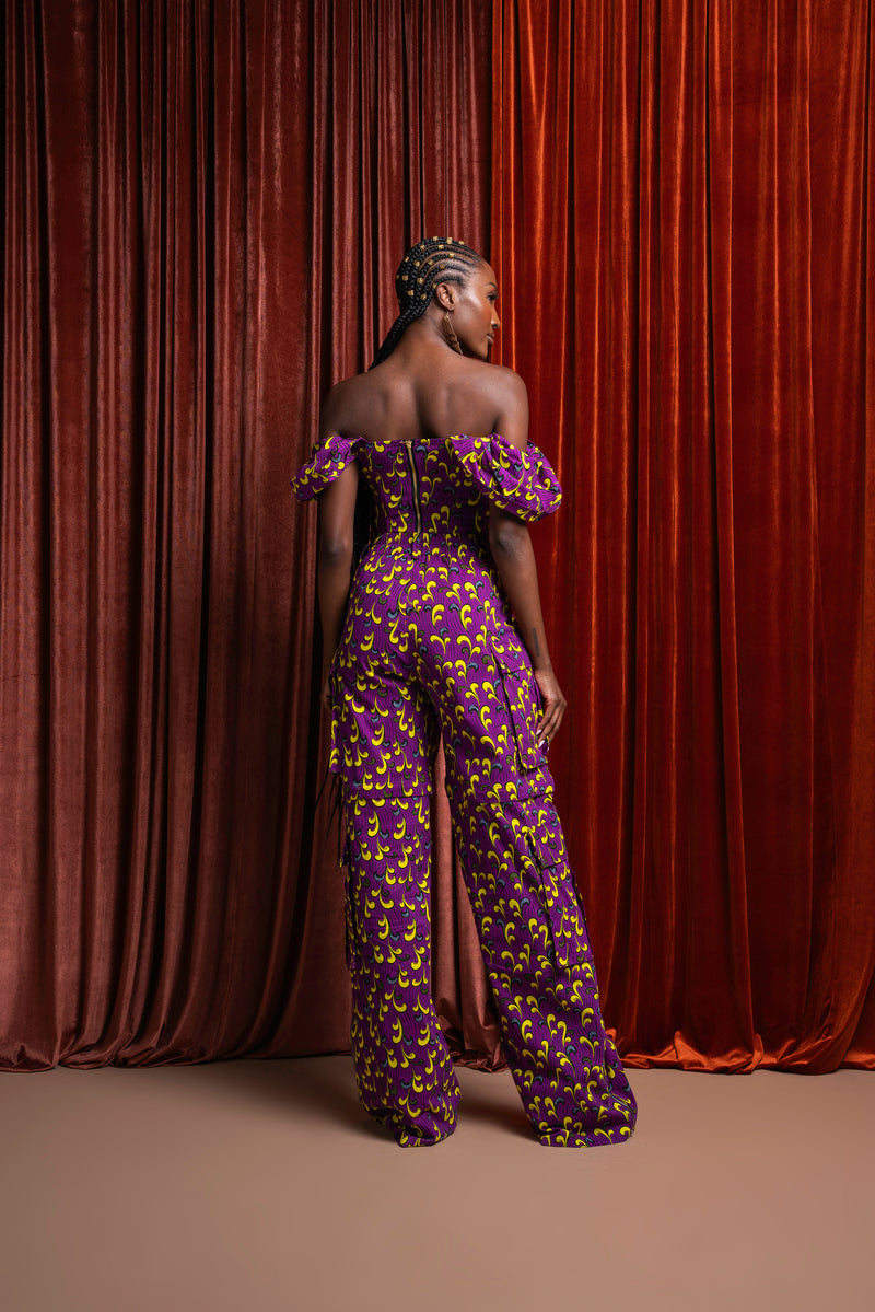 REMA African Print Corset Top