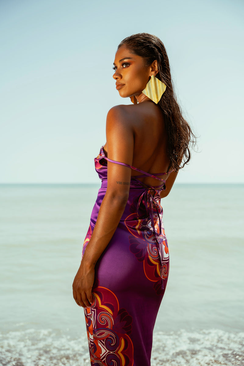 ENANG PURPLE MAXI DRESS