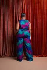 ZURI African print Pantsuit WAISTCOAT