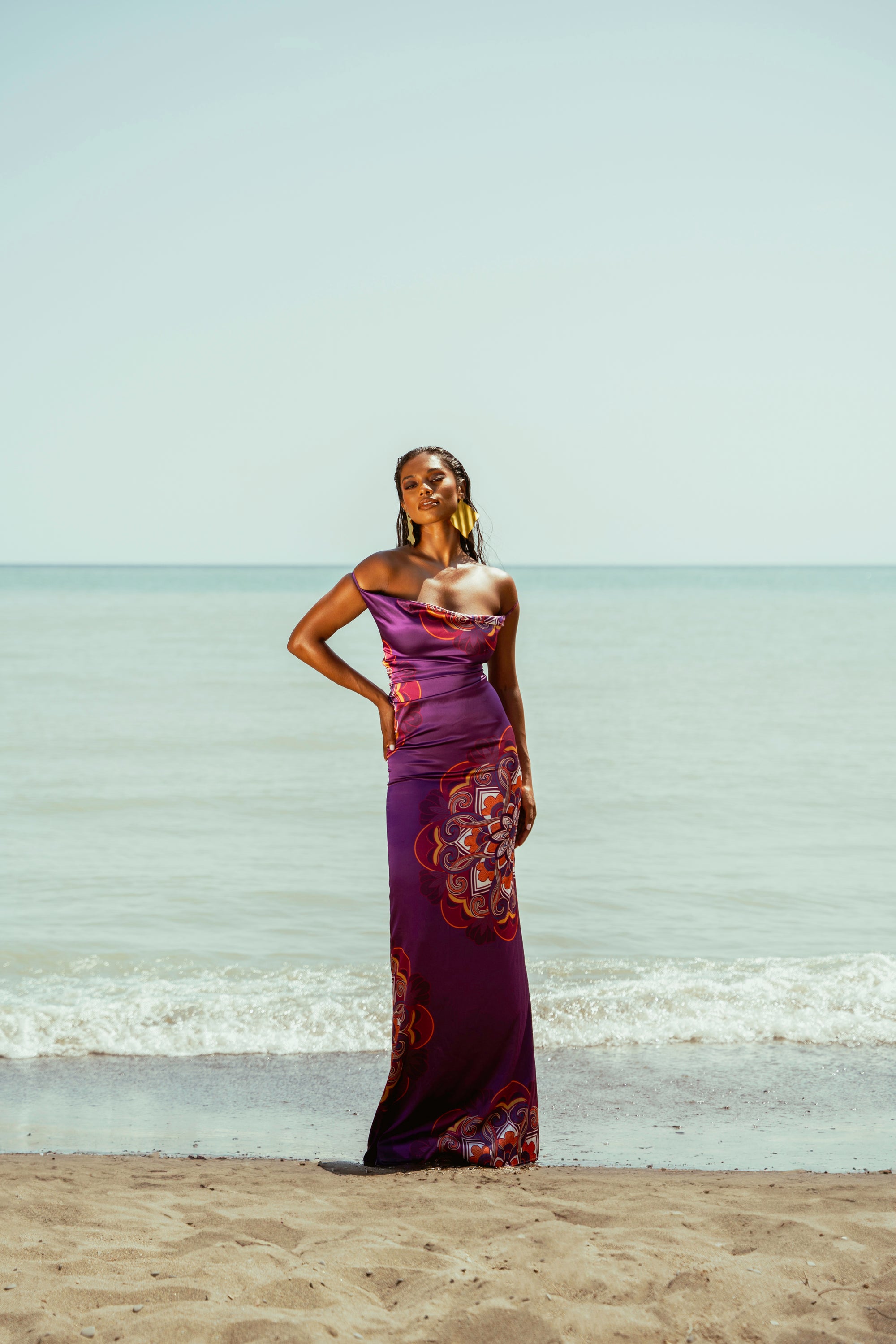 ENANG PURPLE MAXI DRESS