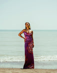 ENANG PURPLE MAXI DRESS