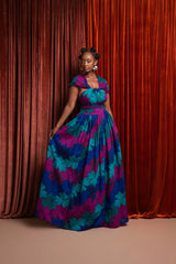 ZURI African print Maxi Infinity dress