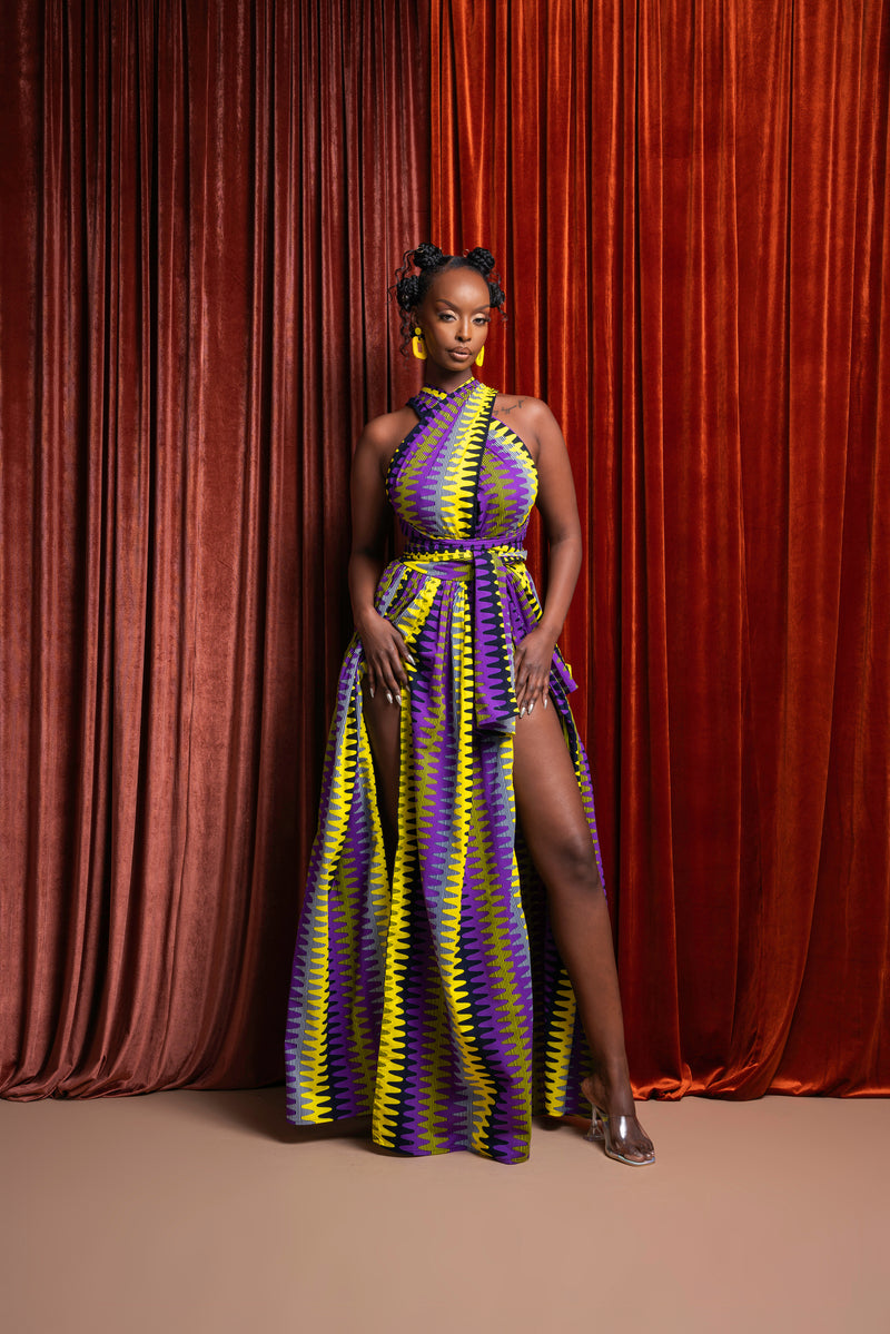 FEMI African print Maxi Infinity dress
