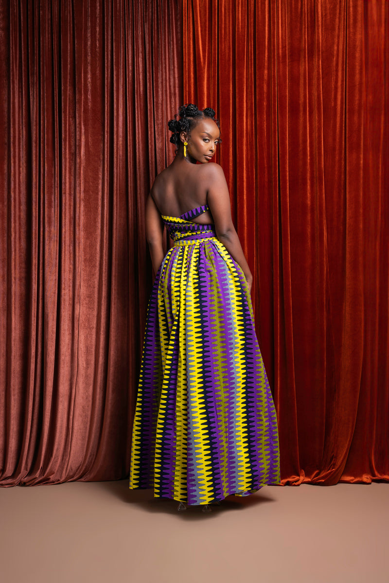 FEMI African print Maxi Infinity dress OFUURE