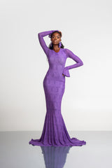 IZA MAXI MESH DRESS