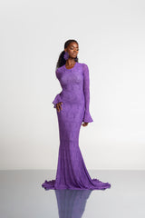 IZA MAXI MESH DRESS