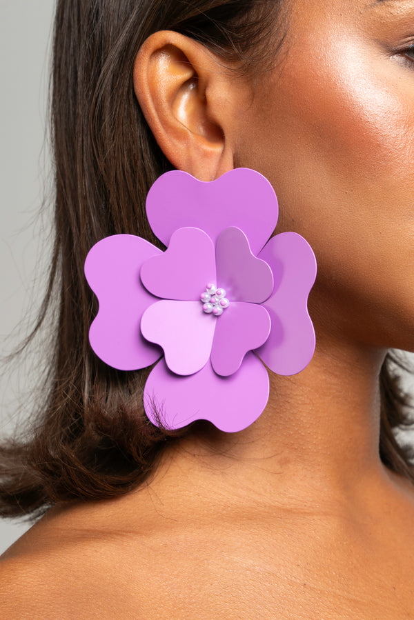 SATO earrings in LAVENDAR