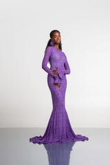 IZA MAXI MESH DRESS