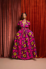 ESE African print Maxi Infinity dress