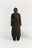 IMAN Wool Long jacket in OLIVE