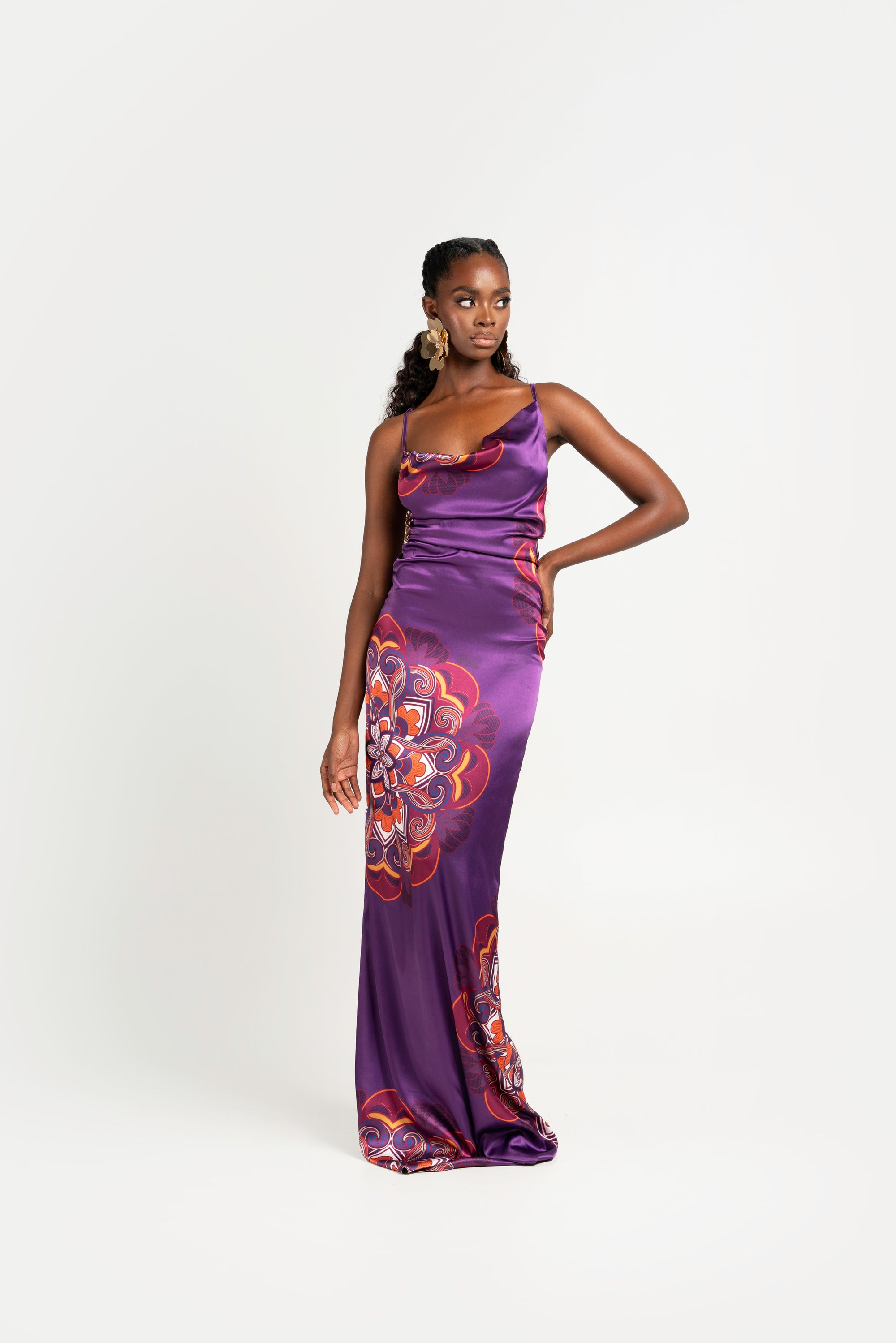 ENANG PURPLE MAXI DRESS