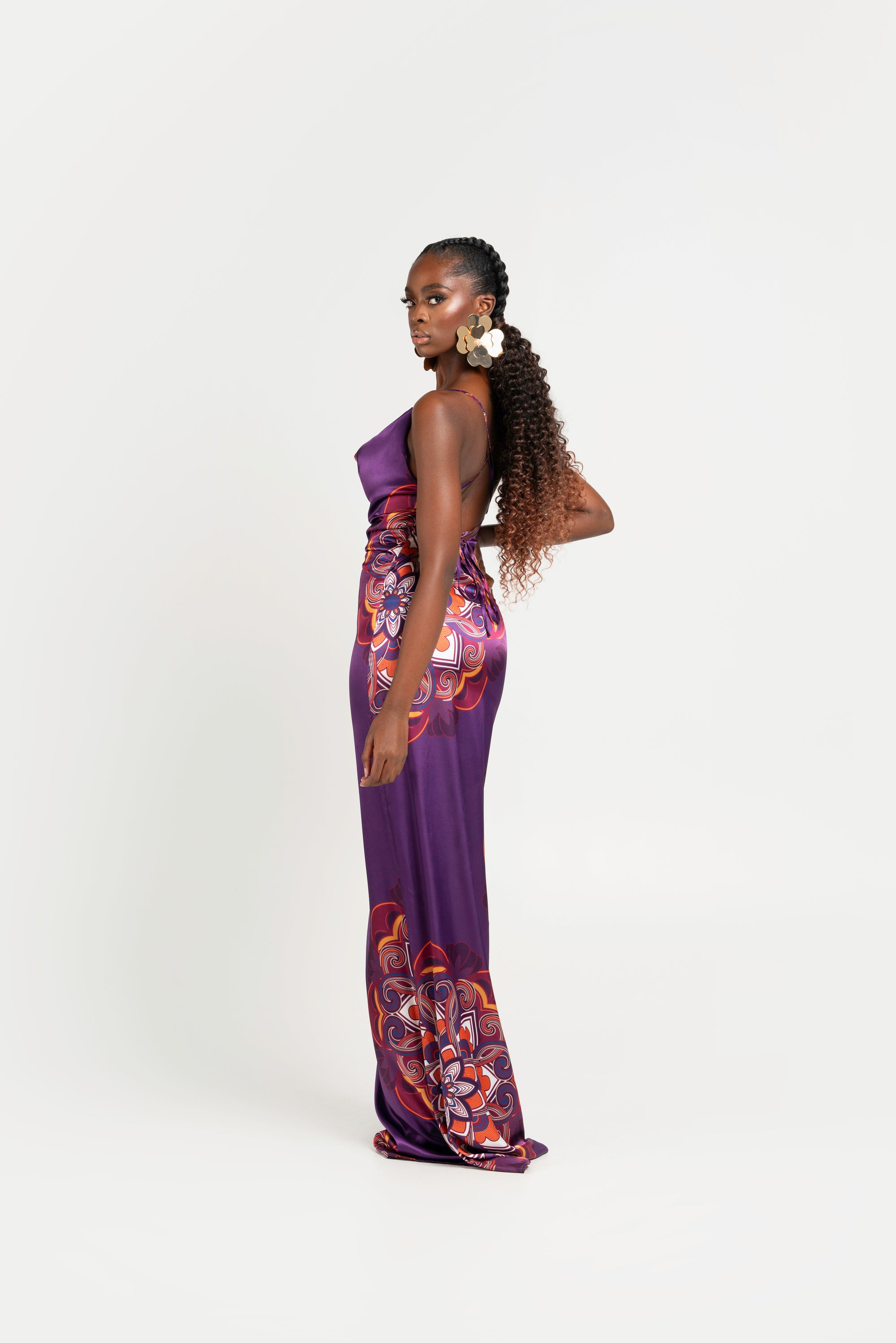 ENANG PURPLE MAXI DRESS