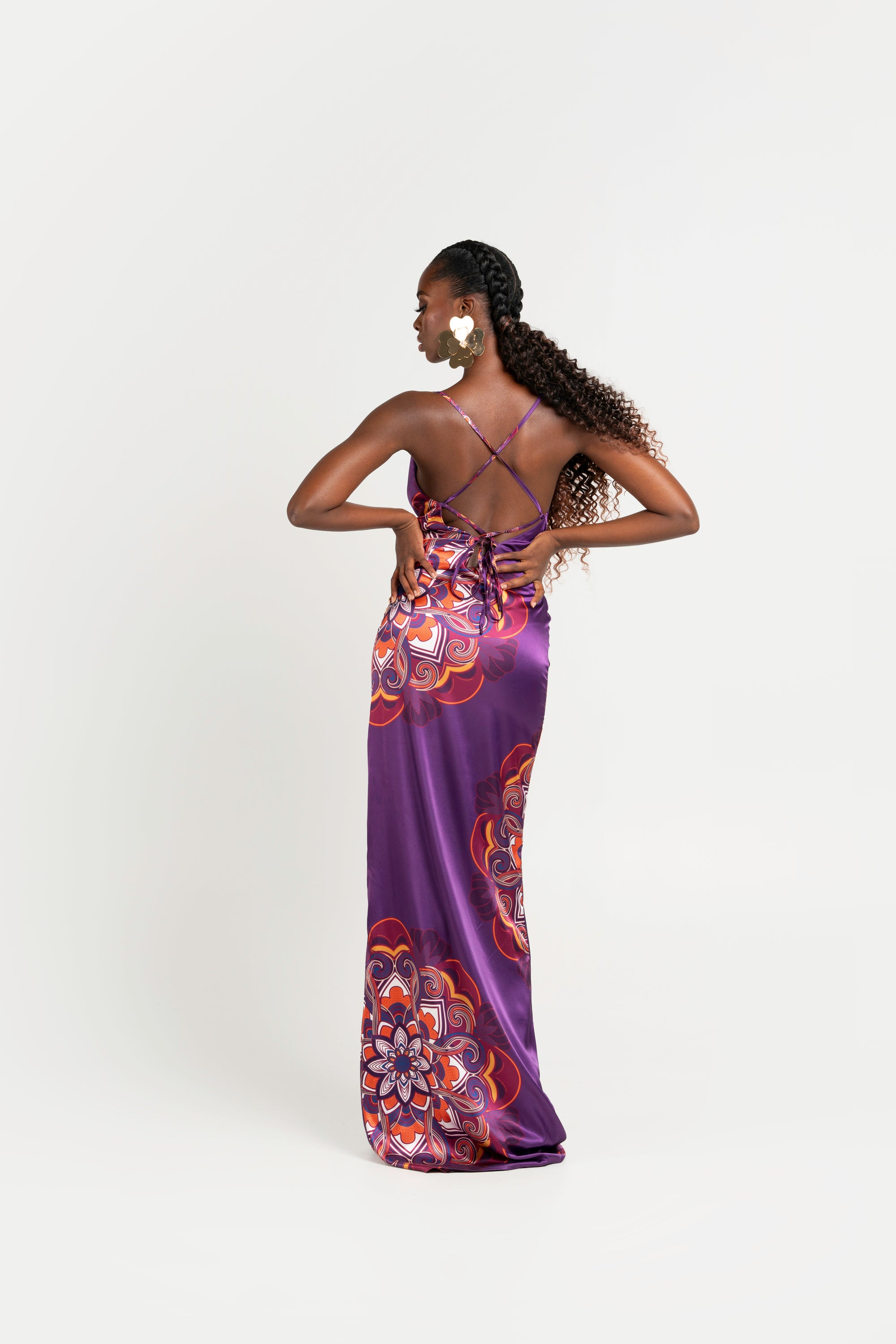 ENANG PURPLE MAXI DRESS