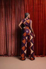 DORA African print Pantsuit WAISTCOAT