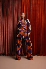 DORA African print Pantsuit BLAZER