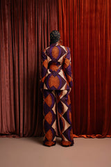DORA African Print high waist trousers ( 3 LENGTH)