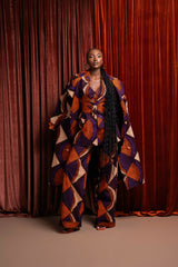 DORA African Print high waist trousers ( 3 LENGTH)